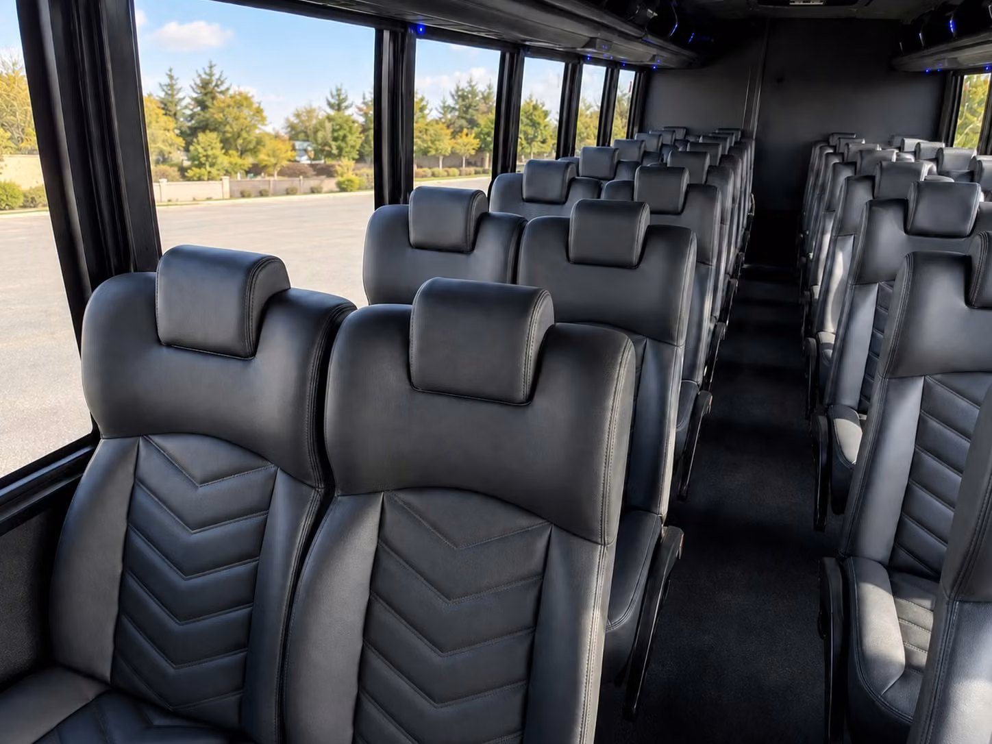 15 passenger minibus inside