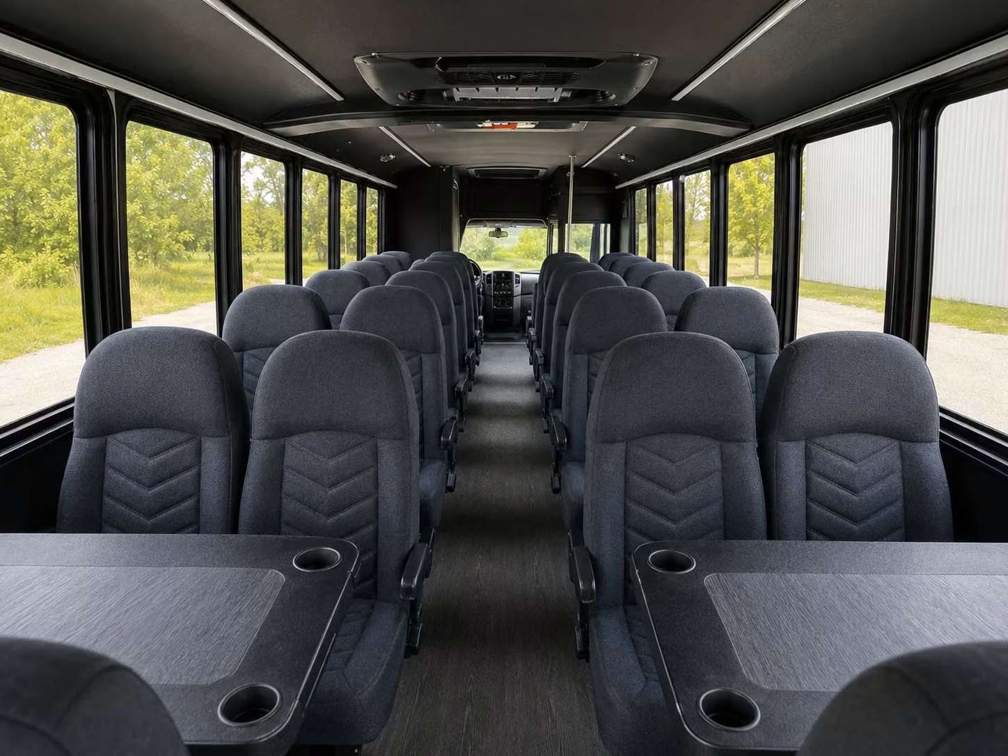 15 passenger minibus interior