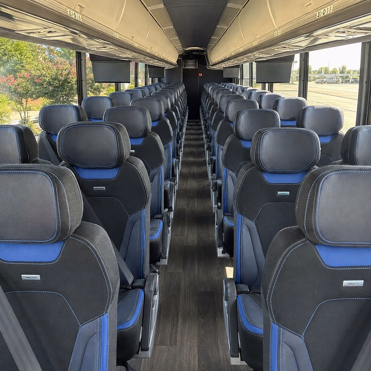 allentown charter bus rental interior