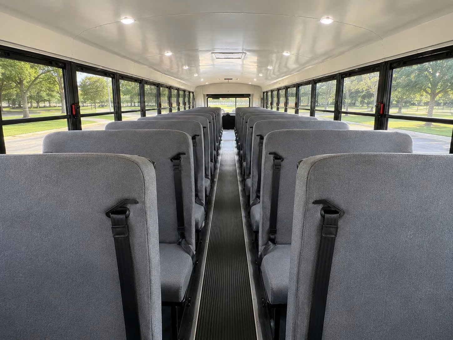 school bus inside